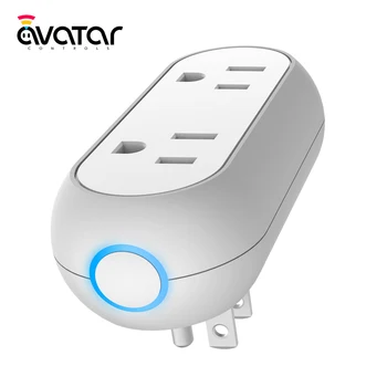 AvatarControls Smart Wifi Pistik 2 1 Timmer Funktsiooni Töö Alexa/Google Assistent hääljuhtimine APP+Remote