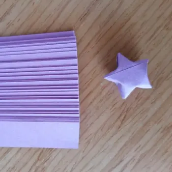 80pcs Lucky Star Paberi Ribadeks Käsitöö Värvikas Origami Paber DIY, kes Soovib Pudel Kingitus Scrapbooking paberiga Lille Tegemine