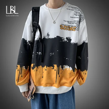 Uus Mens Hip-Hop Harajuku Sviitrid O-Kaeluse 2021 Segast Pullover Meestele Korea Moe Vabaaja Hupparit Mees Liiga Hupparit
