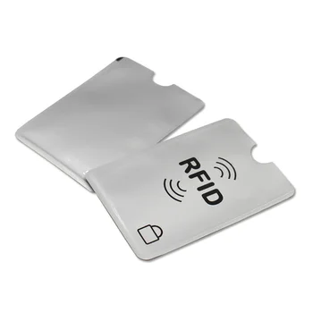 10tk Paksenema Anti Rfid Blokeerimine Lugeja Lukk Panga Kaardi Valdaja ID-Kaardi Puhul Rfid Kaitse Metallist Krediitkaardi Omanik Alumiinium