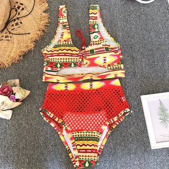 2021-Aafrika Sidemega Supelrõivad Brasiilia Sexy Bikini Tanga Naiste Ujumistrikoo Silma Thong Bikiinid Komplekti Kõrge Vöökoht Trikoo Pluss Suurus