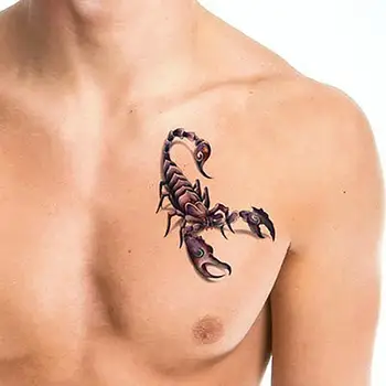 Meeste Mood Lahe Naljakas 3D-Scorpion King Ajutine Veekindel Tätoveering Kleebis Lilled Totem Loomade Võltsitud Tätoveeringud Pool