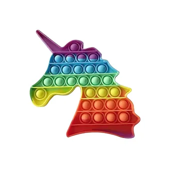 Ükssarvik popite antistress igavene naba mänguasi suured fidget mänguasjad pack rainbow värvi simpl dimmer antistress dimple diget