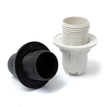 Mini Edisons Kruvi SES Praktiline E14 Baasi Lamp Lamp Omanik Ripats Pesa Lambivarju Ringi 250V 2A Must/Valge