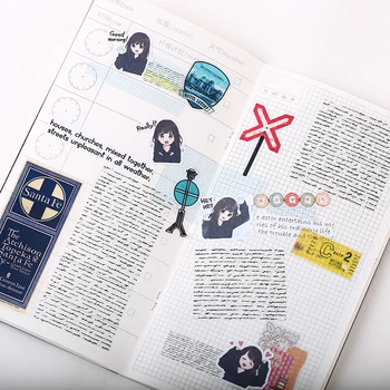 40 TK Uued erinevaid Anime tüdruk Paber Label Kleebised Käsitöö Ja Scrapbooking Dekoratiivne Kleebis DIY Armas Kirjatarvete