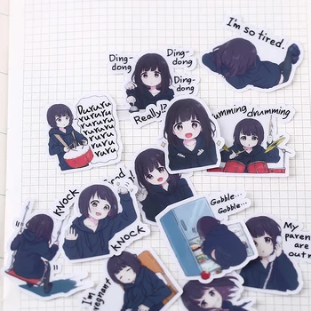 40 TK Uued erinevaid Anime tüdruk Paber Label Kleebised Käsitöö Ja Scrapbooking Dekoratiivne Kleebis DIY Armas Kirjatarvete