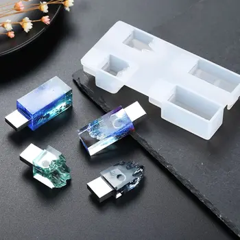 Käsitöö Snow Mountain USB-Vaik Hallitusseened Komplekt 8G USB Draiver Epoksüvaik Hallituse Mikro -, Maastiku-USB-Hallituse Kunst Käsitöö