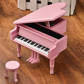 Klassikalise Klaveri Mudel Muusika Box Loominguline Tahke Puidust Music Box Kodu Kaunistamiseks Sünnipäeva, Pulma sõbrapäeva Kingitus Tüdruk