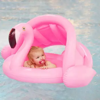 Summer Baby Kids Täispuhutav Rõngas Ujumiseks Istme Float Täispuhutav Rose Gold Flamingo Basseini Ujuma White Swan Bassein Mänguasjad