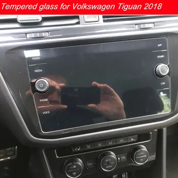 8 Tolline karastatud klaas, kile Volkswagen Tiguan Screen Protector Auto GPS Navigatsiooni LCD Karastatud Film