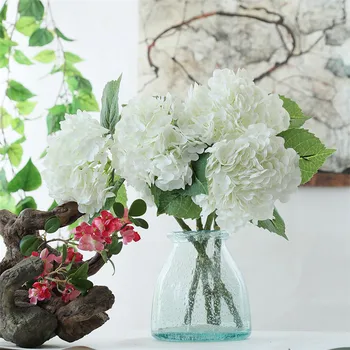 3D Kunstlik Pojeng Lilled Realistlik Käsi Tunne pruudikimp Hydrangea Pulm Teenetemärgi Võltsitud Lilled Garden Home Decor