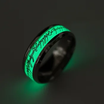 Uued Ehted Unisex Magic Ring Läikiv Helendav Päevavalgus Ringi Sünnipäeva Kaasamine abielusõrmus roostevabast terasest rõngas