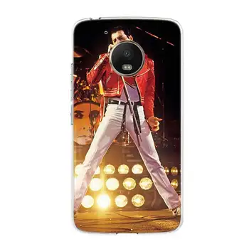 Freddie Mercury (Queen bänd pehme Pehme TPU Telefoni Puhul Motorola Moto G8-G7 Võimsus G5 G6 G5S E4 E5 Pluss G4 taasesitada TPÜ Kate