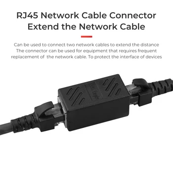RJ45 Cat5 Pistikud Läbi Varjestatud Pesa Võrgukaart Koppel Extender Võrgustik Koppel Ethernet Pesa