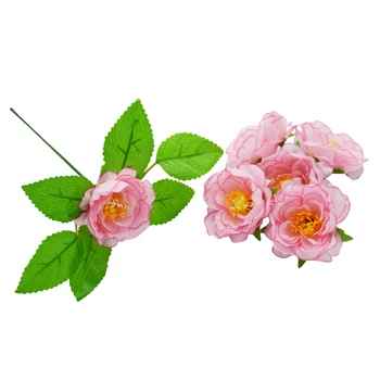 Yoshiko 5/10/50tk Dekoratiivsed lilled pulm tarvikud diy kingitused kasti tehislilled siidist roos jõuluehe