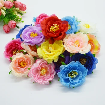 Yoshiko 5/10/50tk Dekoratiivsed lilled pulm tarvikud diy kingitused kasti tehislilled siidist roos jõuluehe