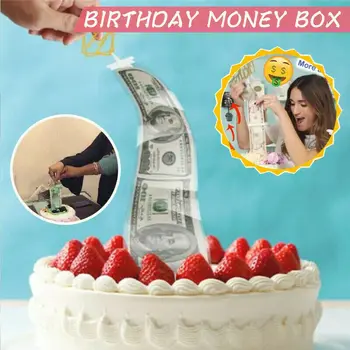 1 Tk Raha Kook ATM Happy Birthday Cake Torukübar Kasti Happy Birthday Cake Sisustus Vahendid Isiku Asjade Pulm Teenetemärgi