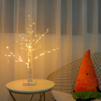 Soe Valge Lihavõtted Kask Puu 24 LED süttib Jõulud Oks 2 Mudelit Valida Hanging Tree Teenetemärgi Saab R4N9