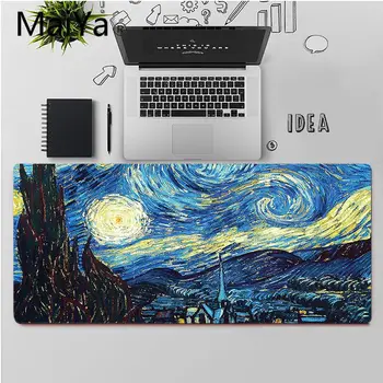 Maiya parima Kvaliteediga Van Gogh kunsti Ilus Anime Hiire Matt Large Mouse Pad Klaviatuurid Matt