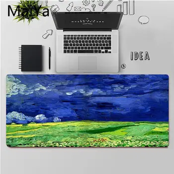 Maiya parima Kvaliteediga Van Gogh kunsti Ilus Anime Hiire Matt Large Mouse Pad Klaviatuurid Matt