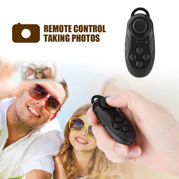 Wireless Gamepad Bluetooth 3.0 Multifunktsionaalne Must Kerge Mini Kaasaskantav VR Nutikas Telefon Selfie Video Mängu Remote