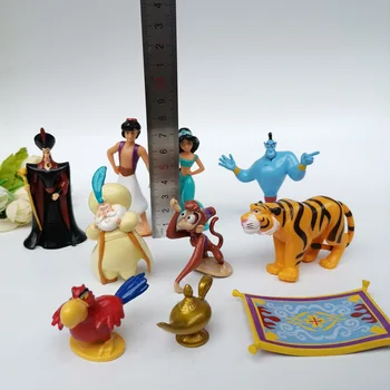 Disney Lamp Aladdin 10tk/set Printsess Arvandmed Paha Ahv, Tiiger Aladdin ja Tema Lamp PVC Tegevus Joonis Mudel Mänguasi Lastele