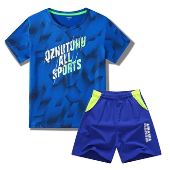 Kiiresti Kuivav Sport Run Boy T-Särk, Lühikesed Püksid Riiete Komplekt Poiste T Särk, Lühikesed Püksid Lapsed Tops Teismeliste Laste Riided 1120