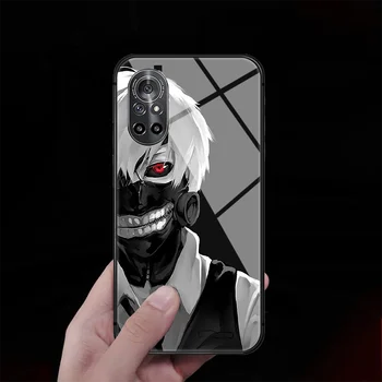 Tokyo Ghoul Anime Karastatud Klaasist Telefoni Juhul Kaas Huawei Honor Oppo Reno Leida X2 X3 5 7 8 9 10 20 A I X Pro Lite Silikoon