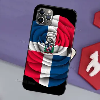 Dominikaani Vabariigi vapp TPÜ Case For iPhone X-XR, XS Max SE 2020 6S 7 8 Plus 11 Pro Max 12 Pro Max mini Coque
