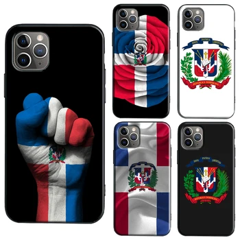 Dominikaani Vabariigi vapp TPÜ Case For iPhone X-XR, XS Max SE 2020 6S 7 8 Plus 11 Pro Max 12 Pro Max mini Coque