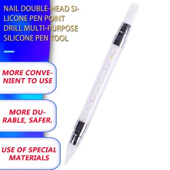 Küünte Punkti Puurida Vahend, Topelt-Peaga Punkti Puurida Pliiats Silikoon Küünte Pen Mitmeotstarbeline Pen Küünte Dotting Tool