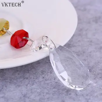 DIY Rippuvad Värvikas Kaheksanurkne Helmed Crystal Light String Ripats Tilk Kodu Aias Dekoratiivne Ornament Ehted