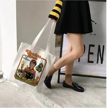 Korduvkasutatavad Shopper Kotid Naiste sac shopping Mood Naiste Lõuend ostukott Daamid Lõuend Kott Korduvkasutatavad Eco Käekott kott 2021