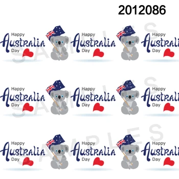 Uus Kangaroo Lipu Cartoon Happy Austraalia Päev Trükitud 5 Meetrit Grosgrain Lindi Juuste Vibud DIY Tarvikud