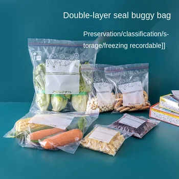 Suletud kotis, värske hoida toiduainete pakendid kott ise tihendi leibkonna plastpakendid kott kapp korraldaja