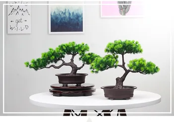 Uus Kunstlik Taimed Bonsai Väike Puu potitaimed Võltsitud Lilli Pottidesse Kaunistused Kodu Kaunistamiseks Hotelli Aed Decor -30