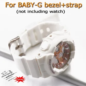 Matt Silikoon Bezel+rihma Casio BABY-G A-110 111 112(Ainult Rihma -) Kirka Silikoon Sobiks Sile Silikoon Juhul+watchband