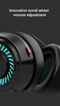 Gaming Headset Surround Heli, Juhtmega Stereo Kõrvaklapid Mikrofoniga, USB-Värviline Valgus ARVUTI Sülearvuti Mäng Peakomplekti 3,5 mm Arvuti Peakomplekt