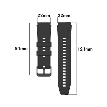 Silikoon Watch Band 22mm Rihma Huawei GT 2 Pro/GT2 46 mm Smartwatch Asendamine Käepaela Käevõru Watchband Tarvikud