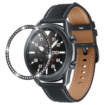Diamond Bezel Samsung Galaxy Vaata 3 41mm 45mm Raami Puhul Katab Kaitse Naine Metallist Rõngas Kaitseraua Galaxy Watch 42 46 mm