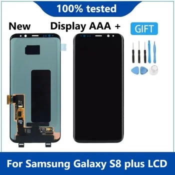 Super AMOLED Samsung Galaxy S8 LCD plus Puutetundlik Ekraan, Digitizer G955 G955F G955A G955T G9550 ekraan Näitab täiuslik