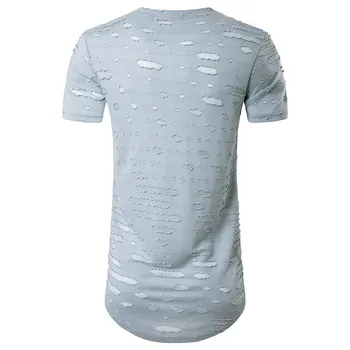 5036-2021 Suvel Uus Lycra Cotton Fashion Prindi Slim Lühikese Varrukaga T-Särk Meeste ümber Kaela Lühikese Varrukaga T-Särk