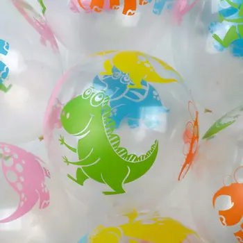 10pc 12inch Paks Segatud Värv, Läbipaistev Õhupalli Trükitud Dinosaurus Selge, Lateks Õhupallid Kids Sünnipäeva Pulmad Decor Globos