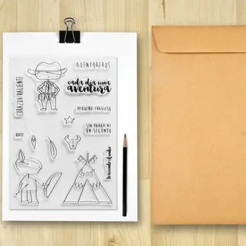 Telkimine Poiss Silikoon Selge Pitser Stamp DIY Scrapbooking Reljeef fotoalbumi Dekoratiivne Paber-Kaardi Käsitöö Kunst Käsitöö Kingitus