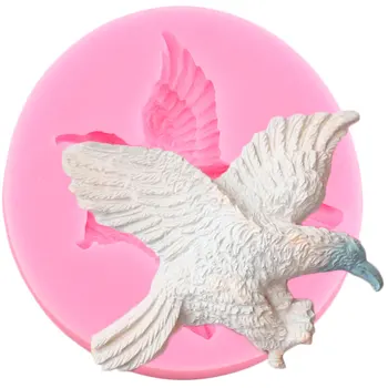 3D Linnud Silikoonist Vormid Eagle Fondant Kook Dekoreerimiseks Vahendid Käsitöö Seep Vaik Savi Voolida Kommi, Šokolaadi Gumpaste Hallitusseened