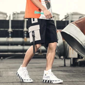 2020. aasta Hip-Hop Mehed Suvel lühikesed Püksid Töö Streetwear Slim Fit Lühikesed Püksid Mood Mens Cargo Püksid Meestele ABZ386