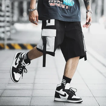 2020. aasta Hip-Hop Mehed Suvel lühikesed Püksid Töö Streetwear Slim Fit Lühikesed Püksid Mood Mens Cargo Püksid Meestele ABZ386