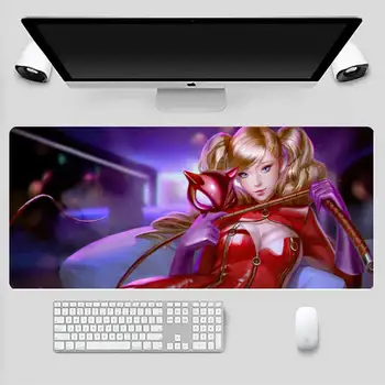 Persona 5 lahe seksikas Kummist Gaming mousepad Laua Tabel Kaitsta Mäng Office Tee Hiire Matt pad X XL libise Padi Sülearvuti