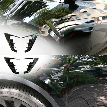 Stiilne Kaamera Küljetükid Auto Külje Tiib Paneeli Katta Spoiler Tolmukaitse Teenetemärgi Muutmine Tarvikud Tesla Model 3 /Y 2021
