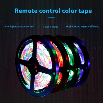 16 Värvi LED Riba RGB 5V 2835 puldiga Veekindel USB Light TV Magamistuba Tausta Valgustus Lamp Riba 1/2/3/4/5M